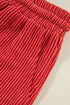 JOLLY Corded Long Sleeve Top and Pockets Pants Set